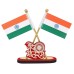 Voila Plastic Indian Flag for Car Dashboard, Home Table, Office Desk (Vande Mataram Flag)